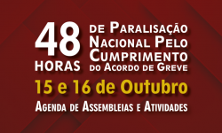 SINDIFES convoca TAE para 48 horas de Paralisação por cumprimento do acordo 2